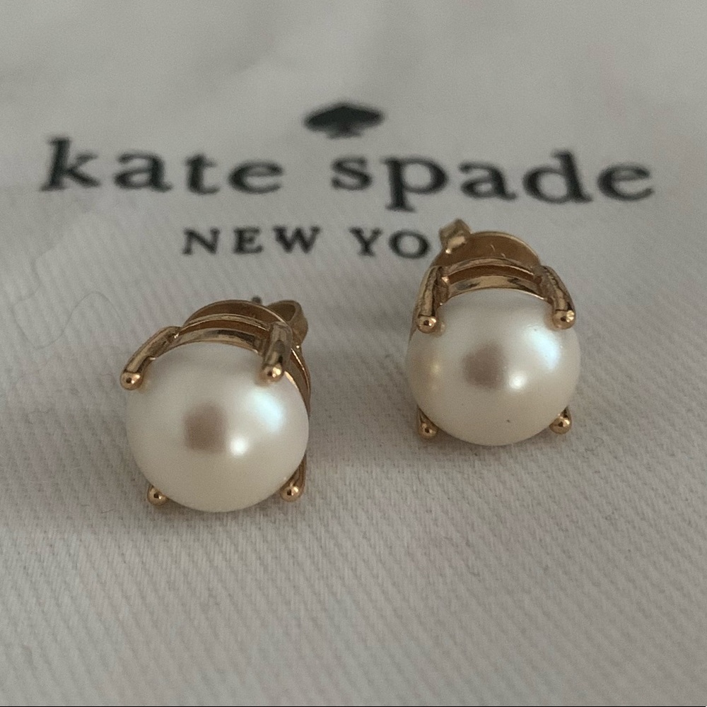 Kate Spade faux pearl stud earrings